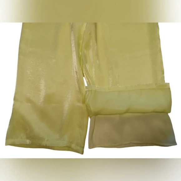 House Of Harlow NWT Wide Leg Fully Lined  Yellow Pants Size Medium - Picture 6 of 9